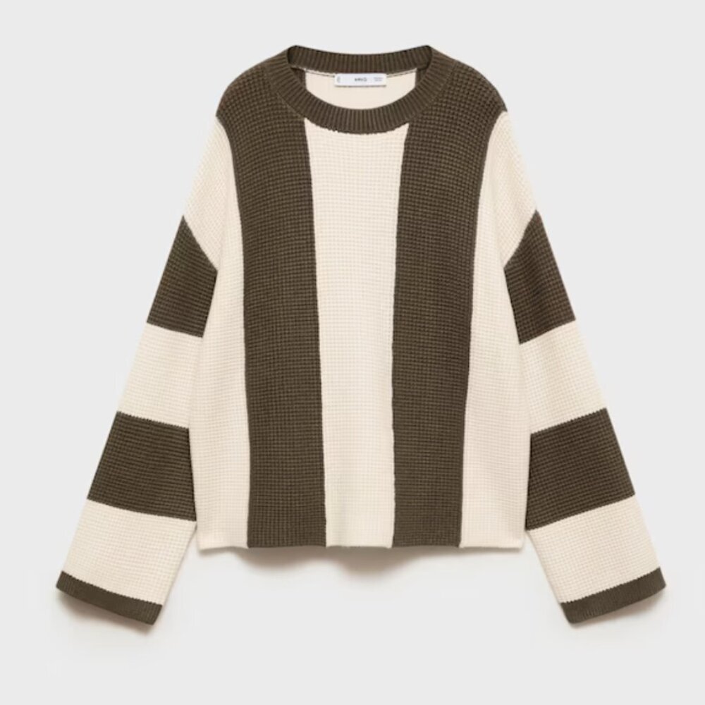 Mango Striped Sweater size medium